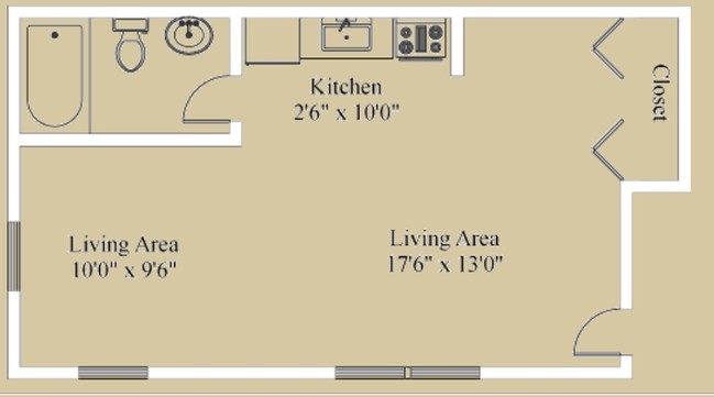 Efficiency LG - Wilshire Hills Apartments