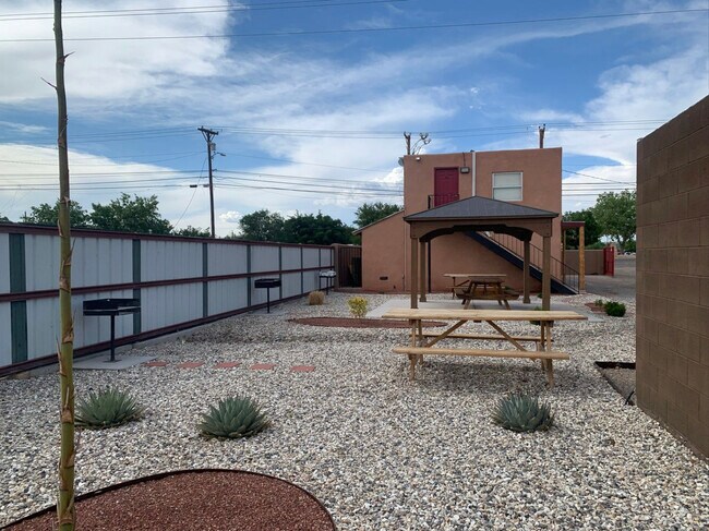 Gazebo, picnic, and grills - Adobe Manor Apartments