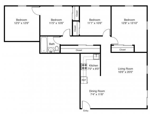 Floorplan - Francis Crossing Apartment Homes