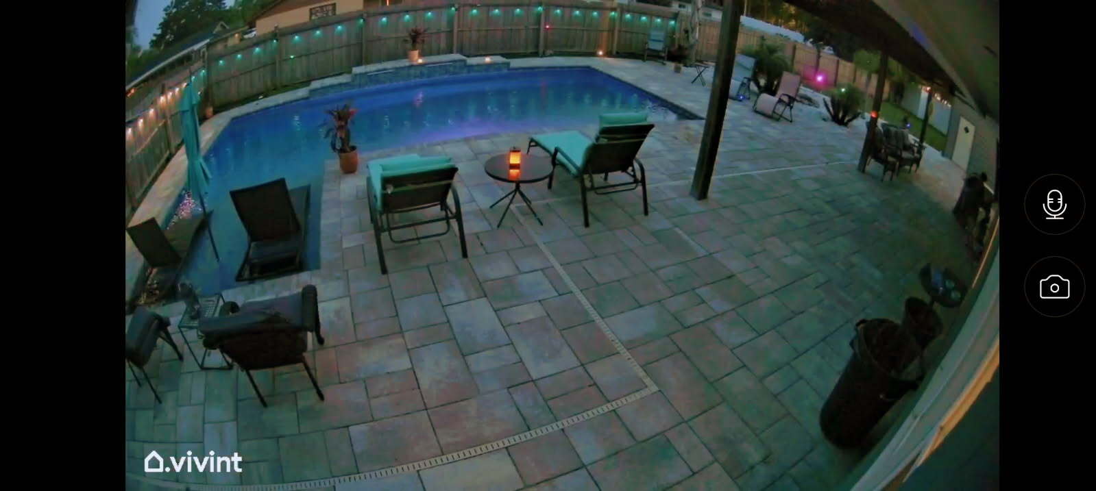 Evening pool view - 8640 Rockland Dr