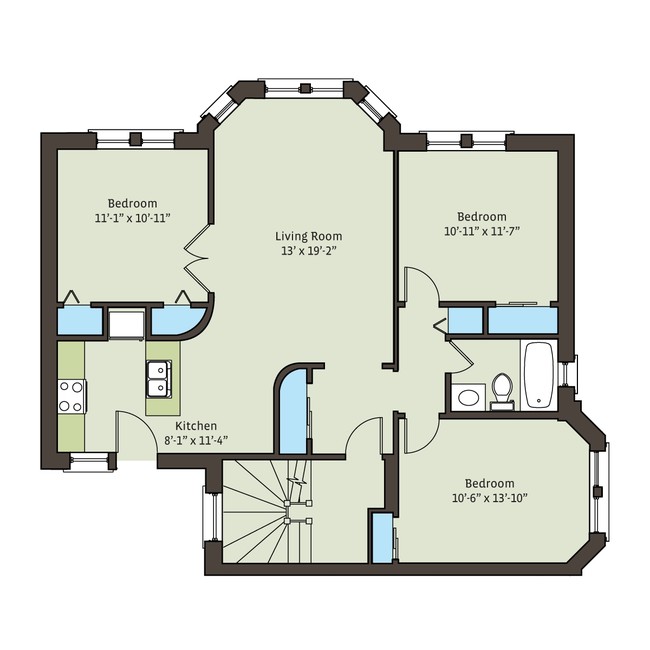 Floorplan - 5320-5326.5 S. Drexel Boulevard