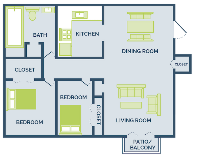 Floorplan - Eagles Pointe Apartments