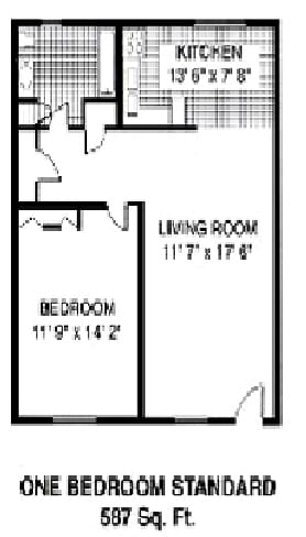 1BR/1BA - Clovelly Apartments