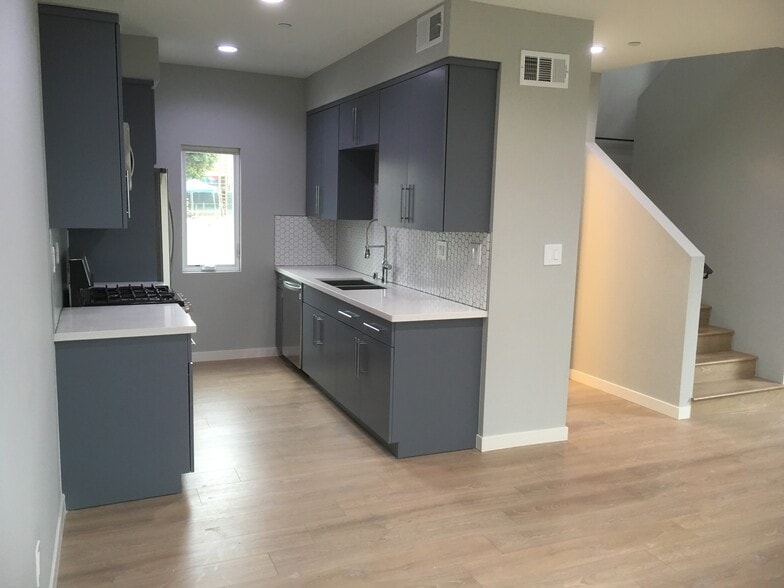 GALLEY KITCHEN NEW FLOORING - 646 N Serrano Ave