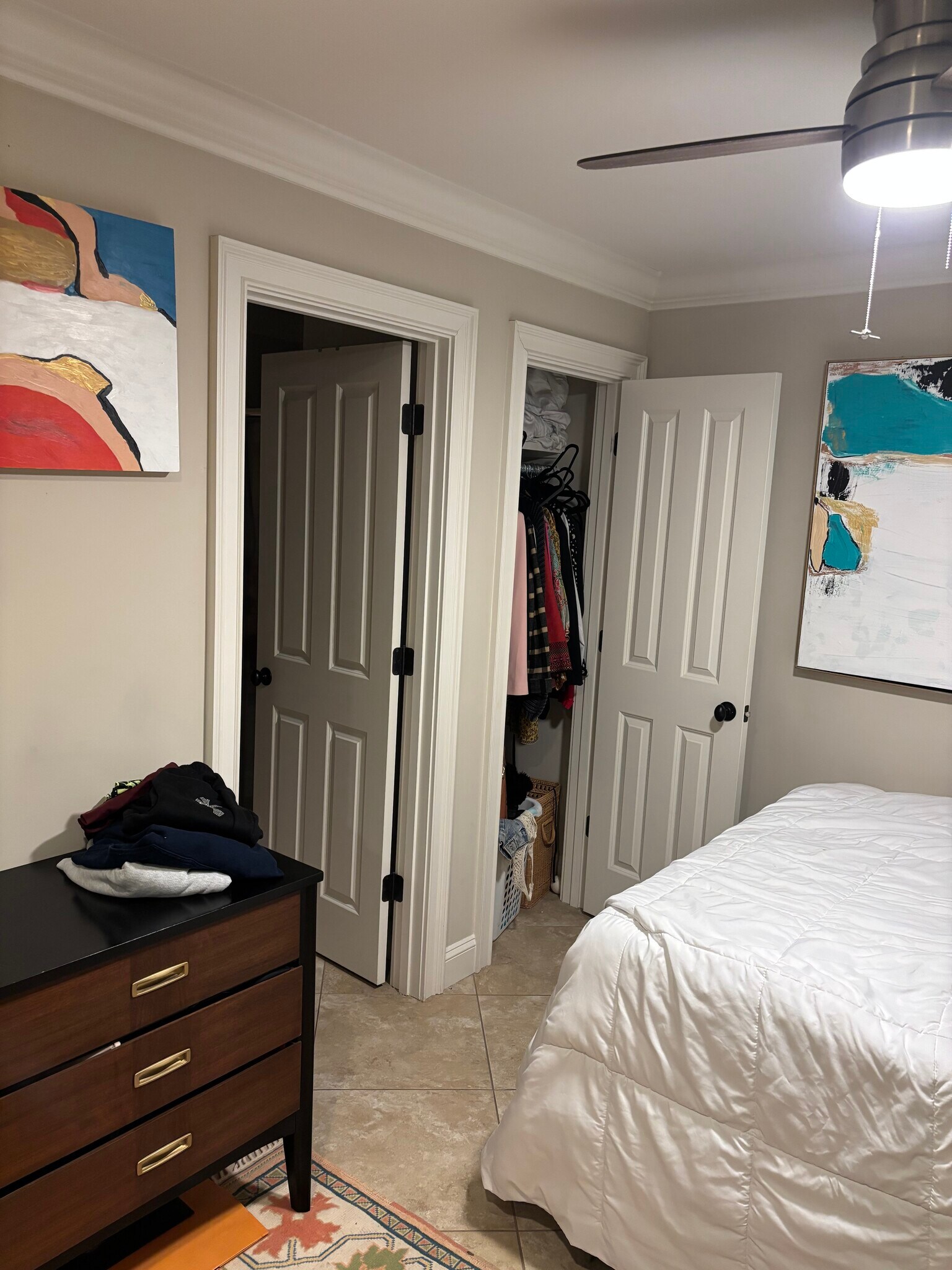 closet and bath entrance - 815 Howard St