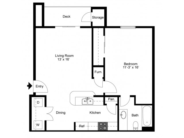 Floorplan - Tall Grass Apartments