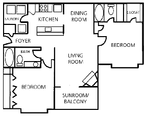 D Floor Plan - Stone Ridge at Germantown Falls