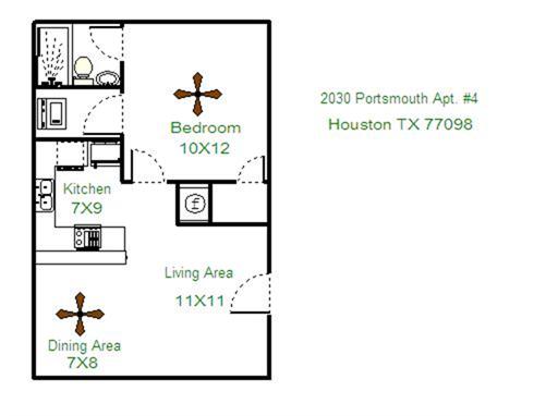 Floorplan - 2030 Portsmouth Apartments