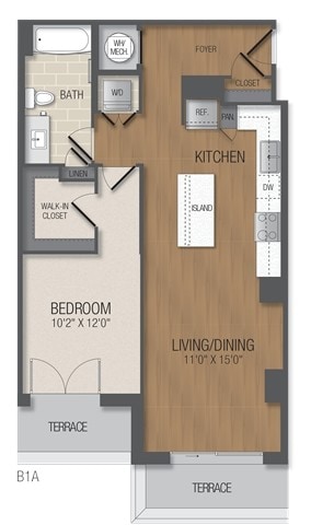 Floorplan - The Acadia at Metropolitan Park