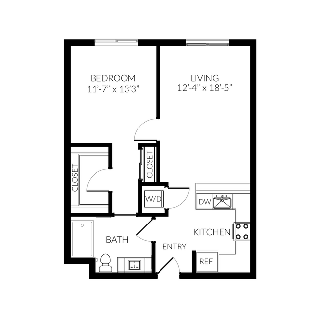 Floorplan - Huntington Apartment Homes