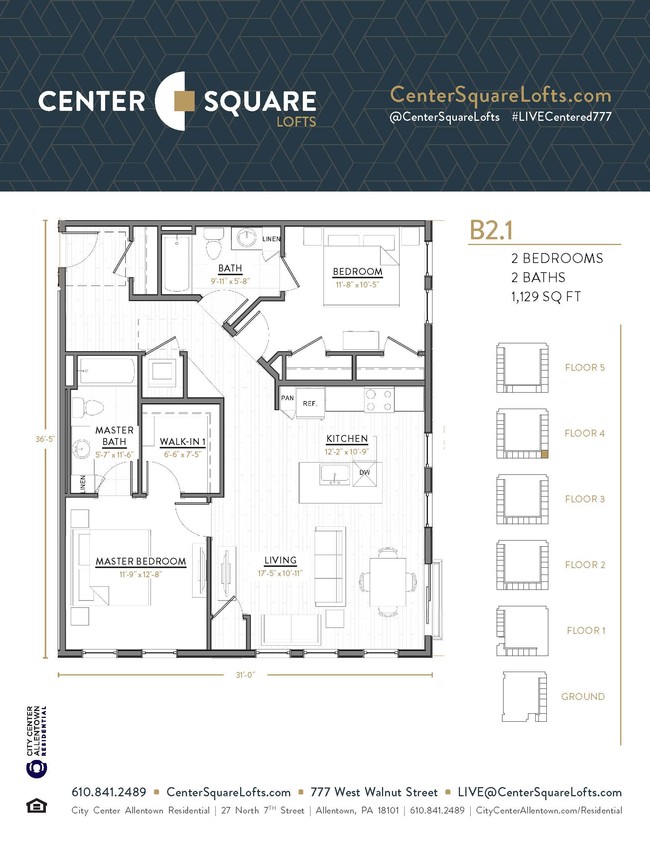 Floorplan - Center Square Lofts West