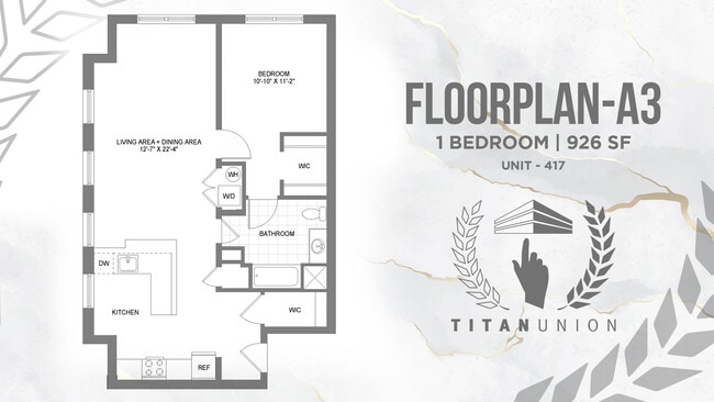 Floorplan - Titan Union Luxury Apartments