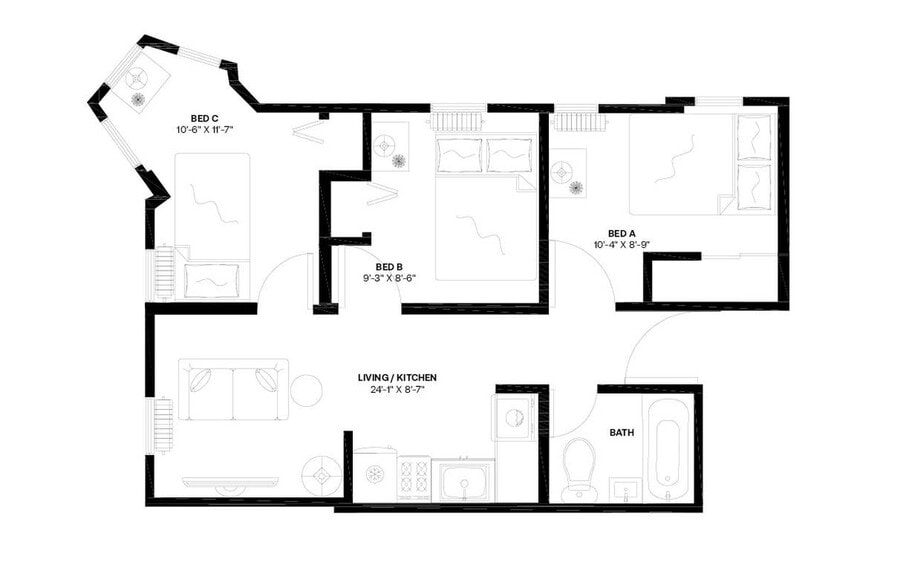 Building Photo - Room in Shared 3 bed/1 bath home