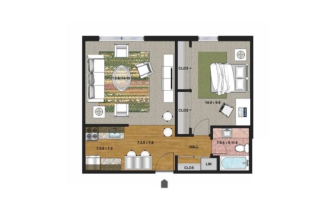 Floorplan - Pillsbury Apartments | 2200