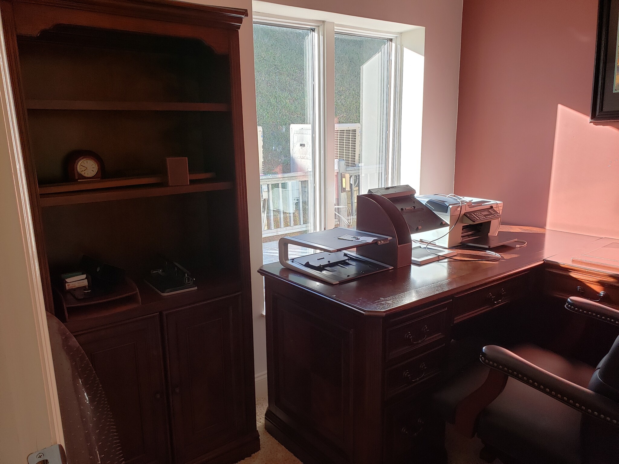 Hard wired Office, Desk & Book Cabinet. - 54 Veres Dr