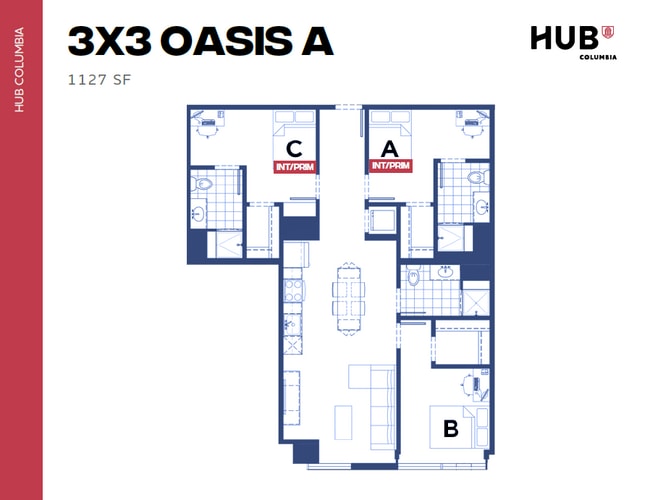 3x3 Oasis A - Hub Columbia