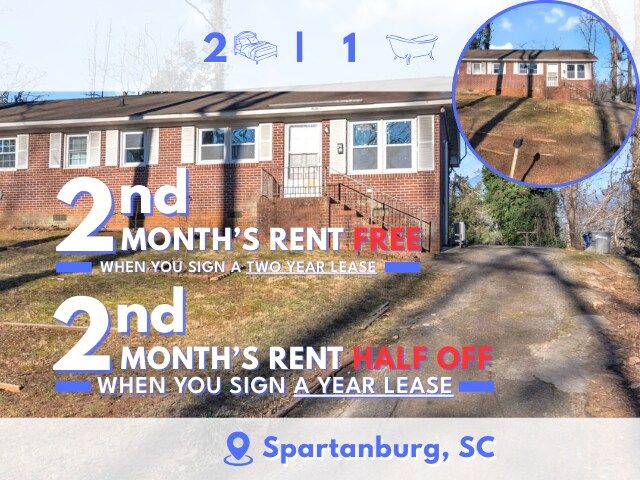 Building Photo - AMAZING LEASE SPECIAL!!!!...Freshly Updated 2BR / 1BA Single-Level Duplex $1175/mo rent***