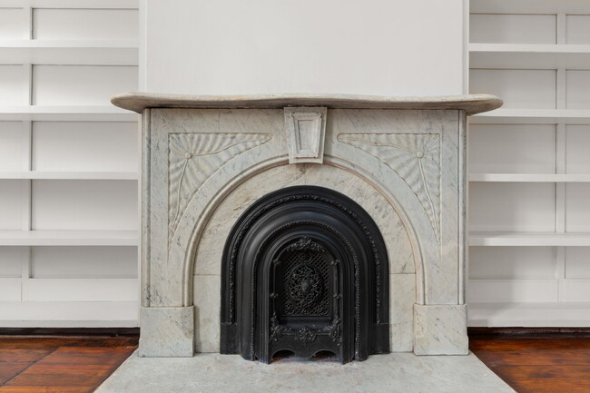 Original Marble & Iron fire surround - 916 Hickory St