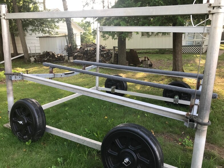 Small boat lift available - 12599 S White Potato Lake Rd