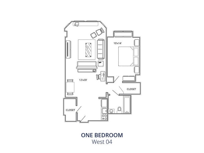 One Bedroom One Bath West 04 - Westbury