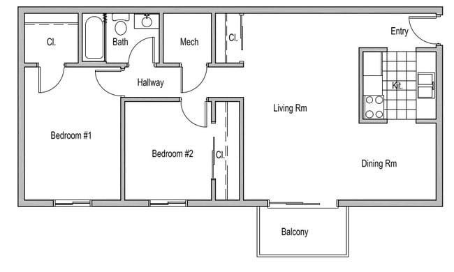 2 Bedroom Apartment - Sterling Pointe