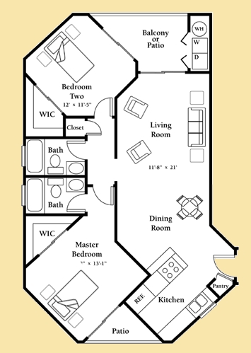 2BR/2BA - Chandler Parc