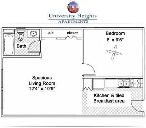 Floorplan - University Heights Apartments Near UF