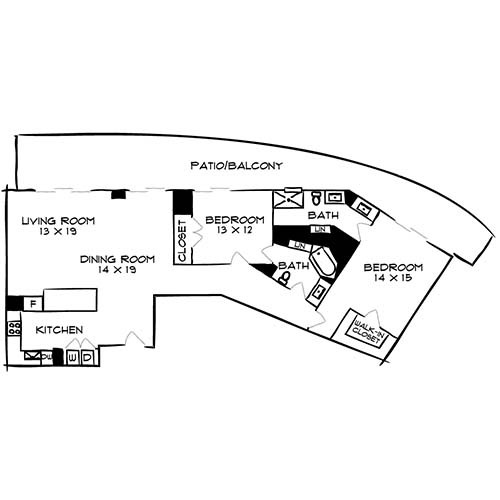 Floorplan - Flamingo South Beach