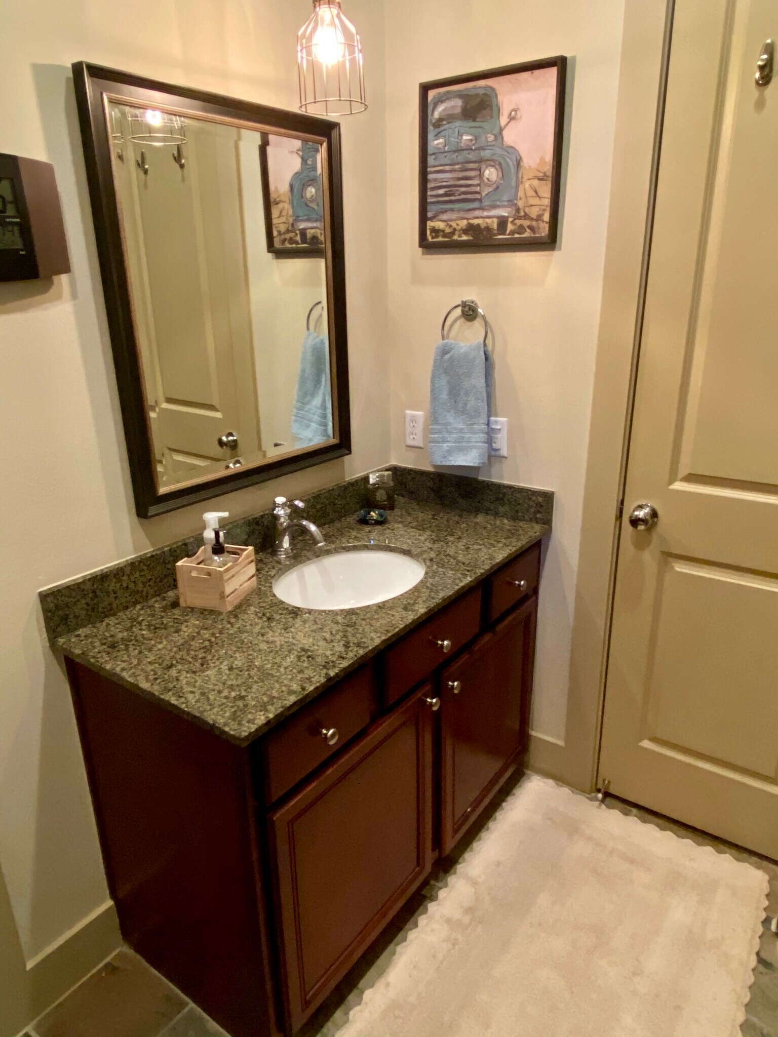 Secondary vanity in master. Door to secondary master closet - 1728 W 25th St