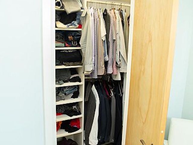 Example of space-saving closet. - 300 Van Buren St