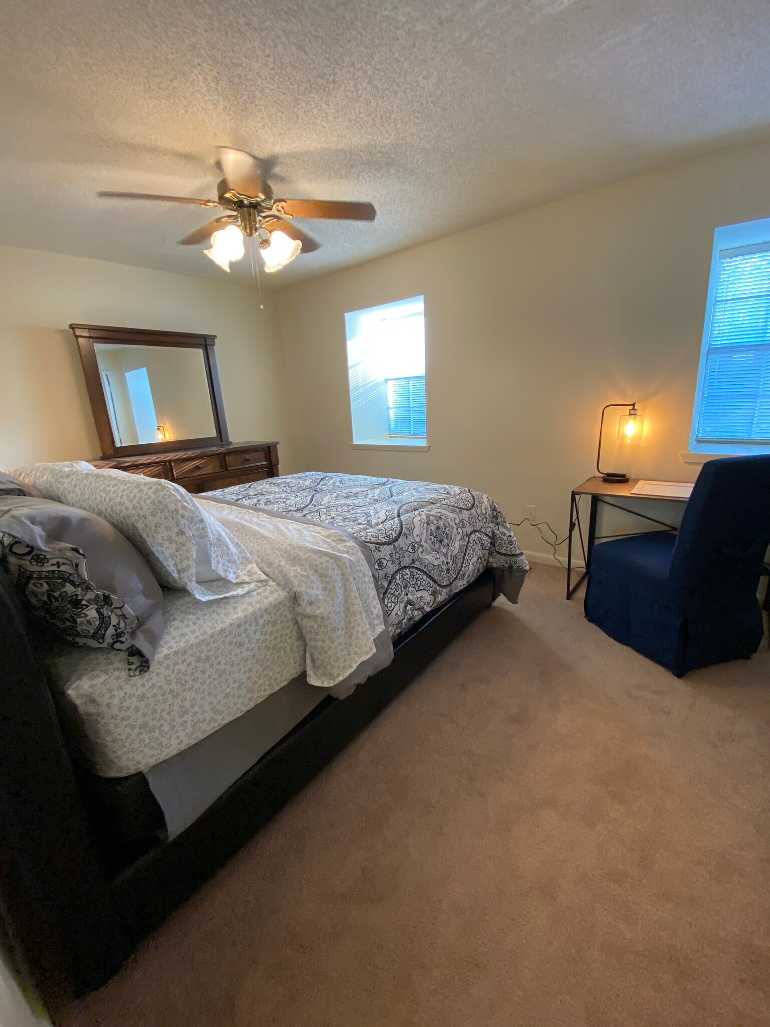 This Queen bed, dresser, & desk included - 102 Michael Dr