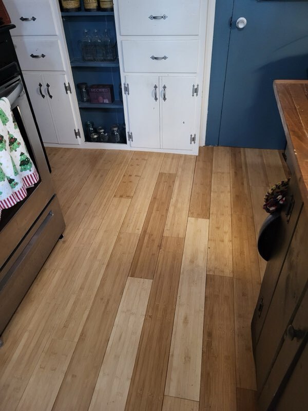 Kitchen with bamboo flooring - 88 Wilkinson St