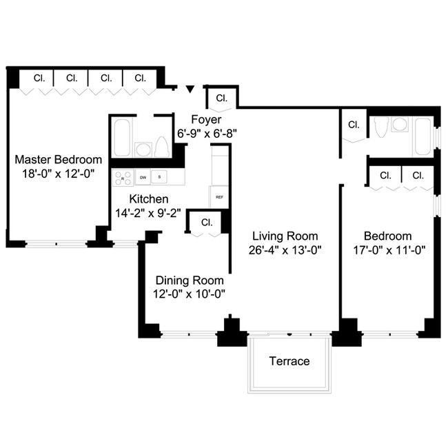 2BR/2BA - The Somerset