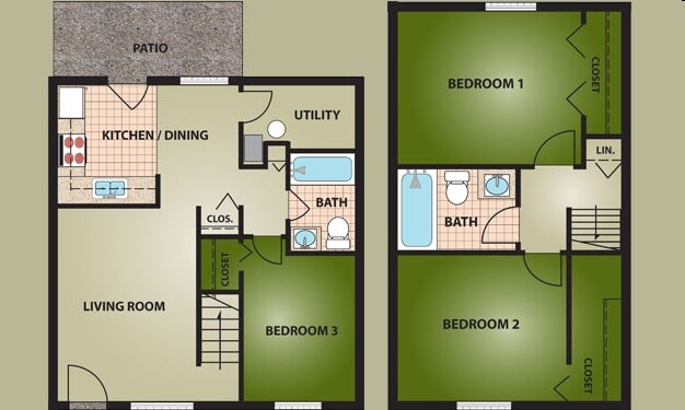 3BR/2BA - Valleyview Village