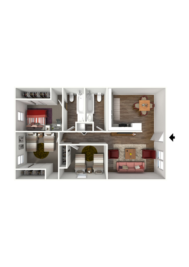 Floorplan - Cambridge House Apartments