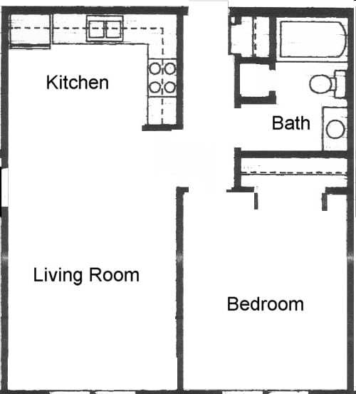 1BR/1BA - Janesville Regency House