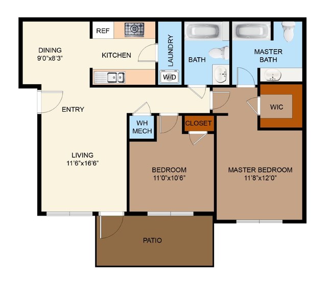 Floorplan - The Strand Apartments