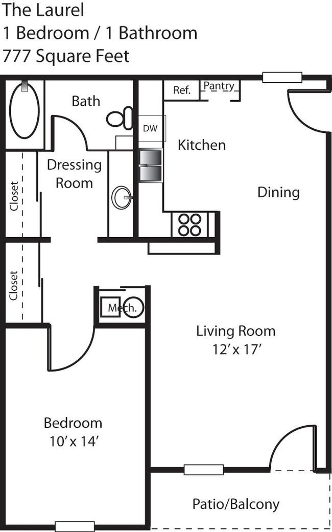 Floorplan - Fountain Lake Villas