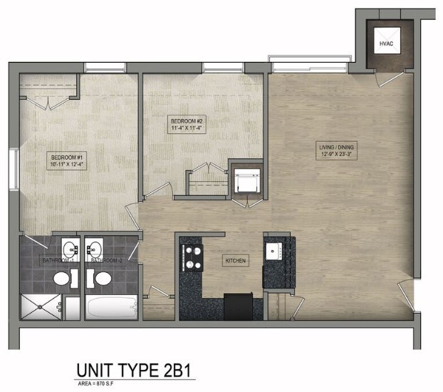 Floorplan - Parkway Overlook Apartments