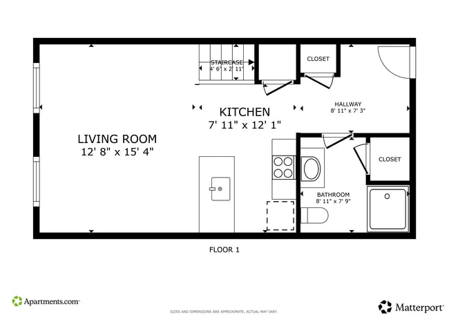 1BR, 1BA w/ Loft - 773SF - Trent Manayunk