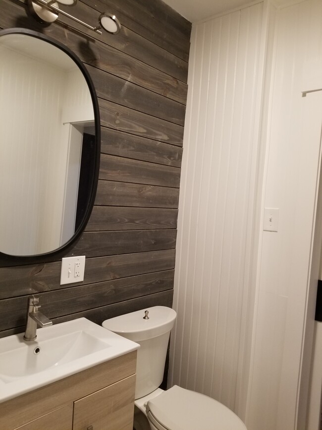 Bathroom Vanity and Toilet - 111 Lake St