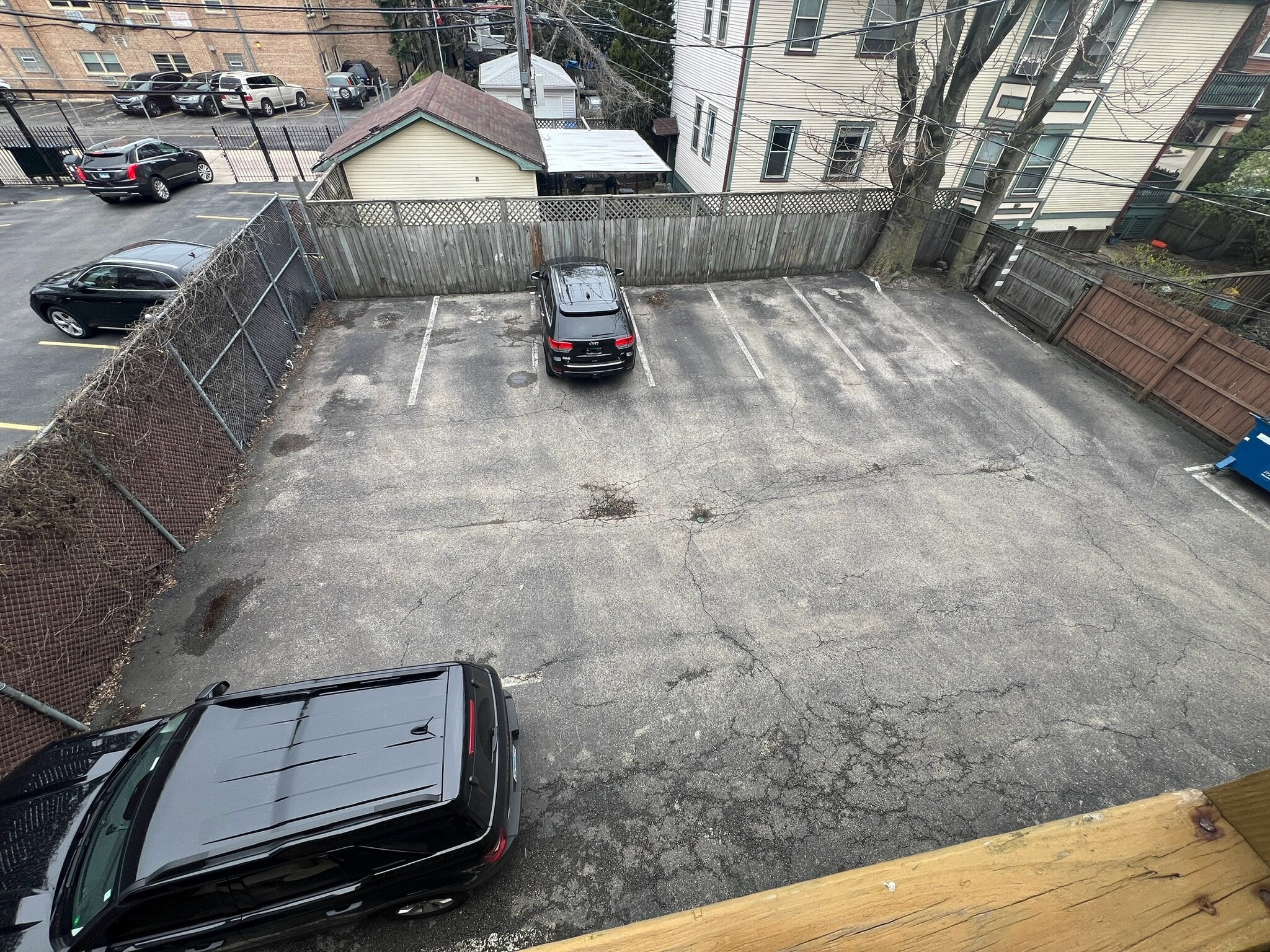 Parking lot located behind building - 1906 W Estes Ave