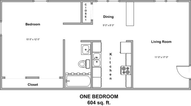 1BR/1BA - Maple Creek Village