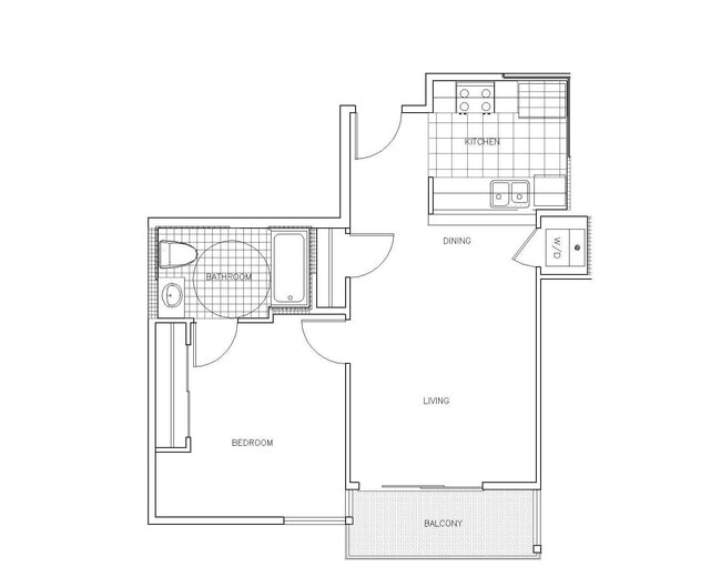 Sorrento 1x1 floor plan PR SM Sorrento LLC - PR SM Sorrento LLC