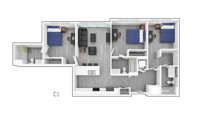 3 Bedroom C1 - Park Place Denton