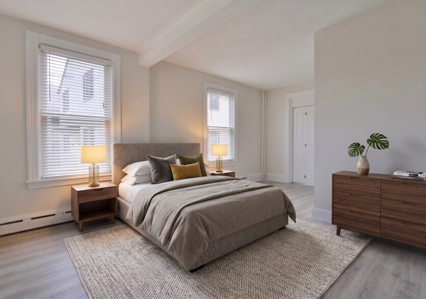 Primary Bedrooom Virtually Staged - 552 Cumberland St