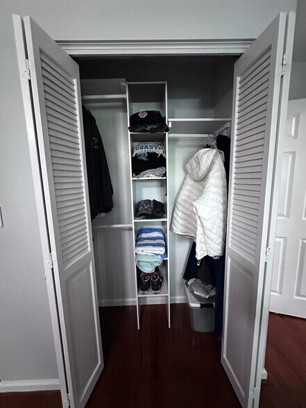 Closets with shelving - 118 Wofford Rd