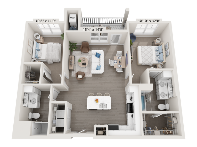 Floorplan - Attain at Chic's Beach (Haven Residences)