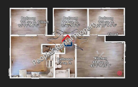 Dimensions of rooms - 1707 Georgia Ave