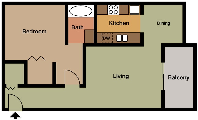 Floorplan - Arrowhead Apartments